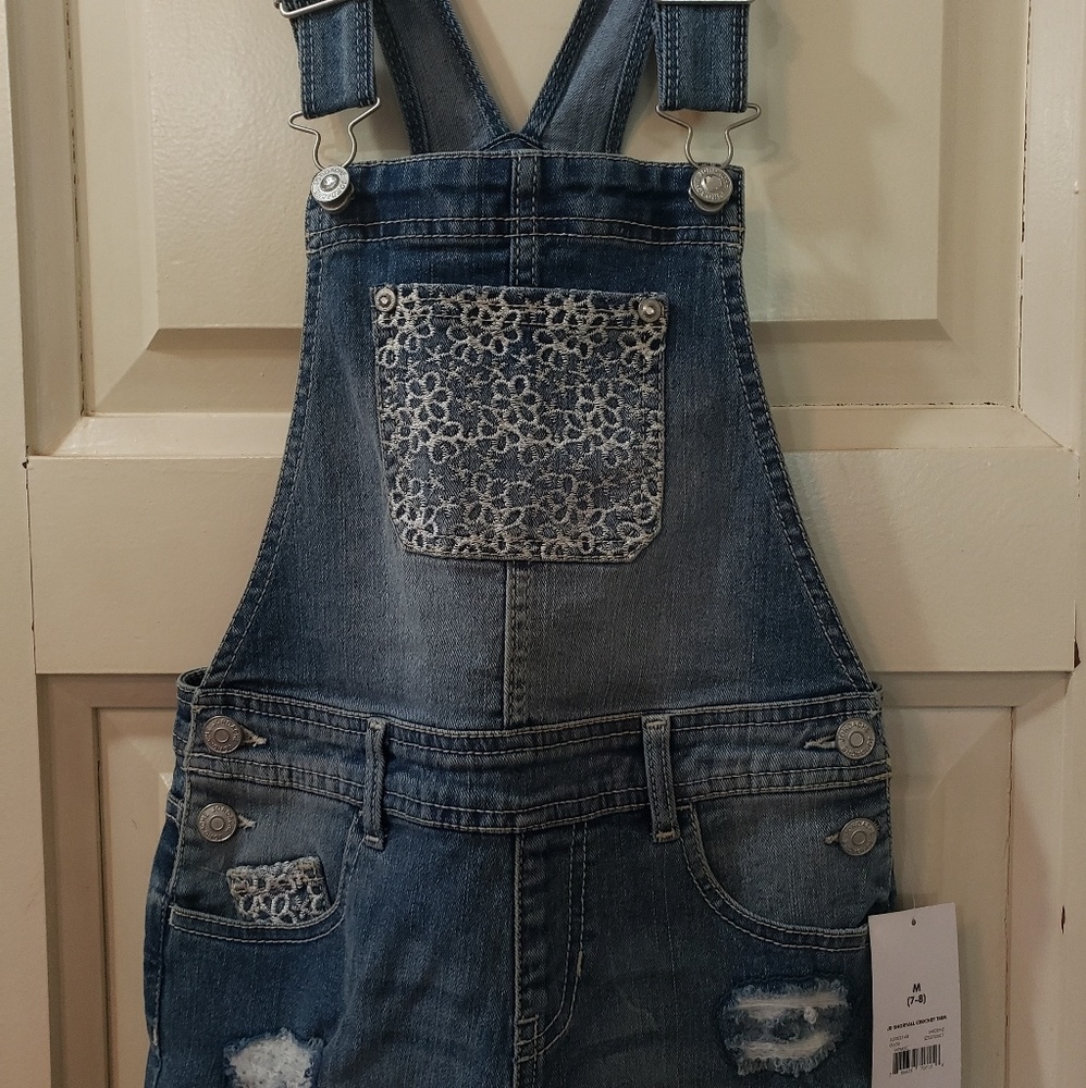 Girls overall shorts